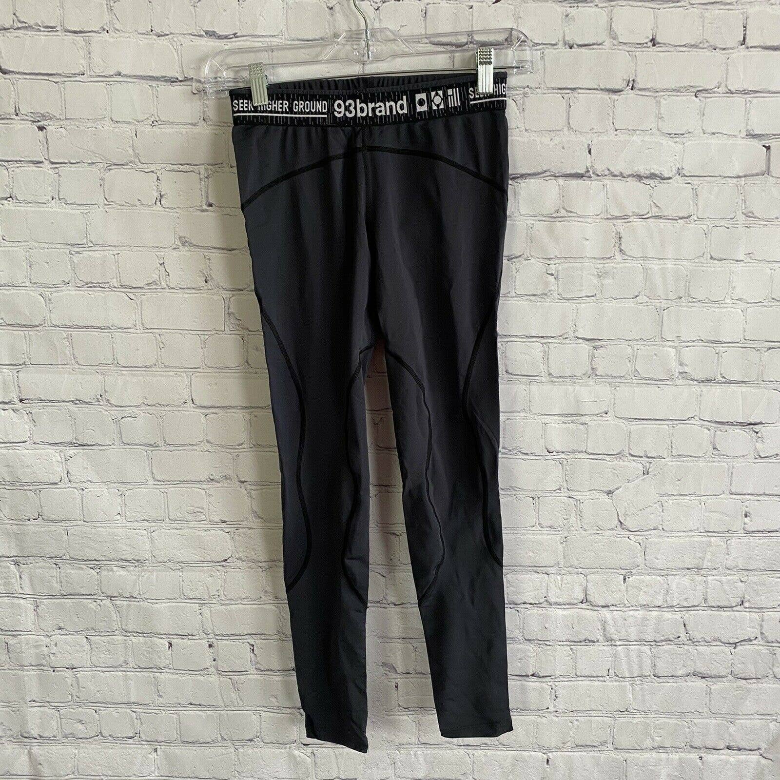 93 Brand Womens Standard Issue Grappling Tights Small Black